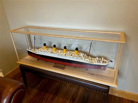 Model Ship In Display Case