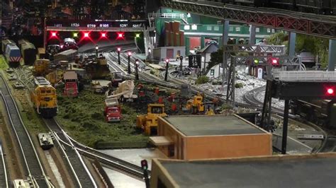 Model Train Freight Yard Lights