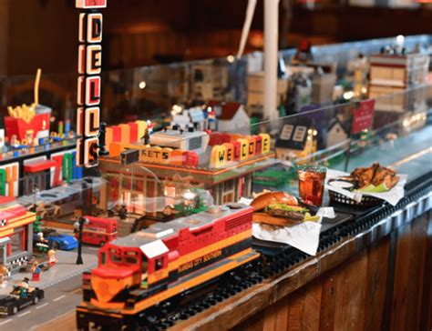 Model Train In Restaurant