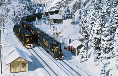 Model Train Snow