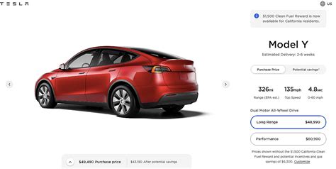 model y prices reduced