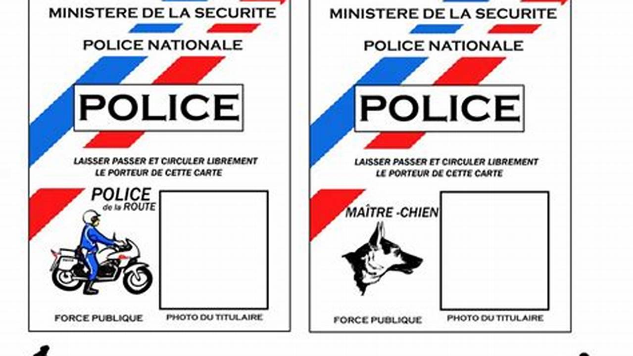 La Carte de Police : un outil indispensable pour les forces de l'ordre françaises