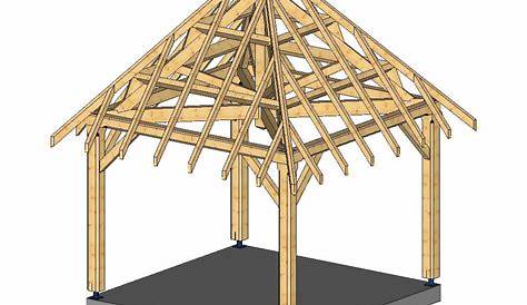 Modele De Charpente En Bois 4 Pentes Pans Amenageable