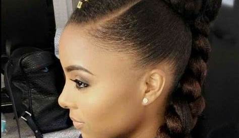 Afro hair style cheveux crepus tresse chignon curly hair