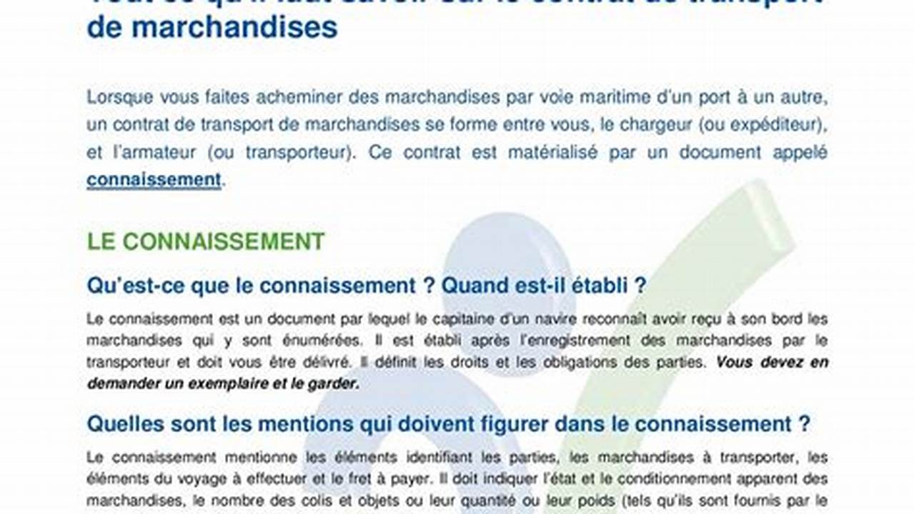 Modèle de contrat de livraison de marchandises en France