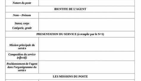 Modele Fiche De Poste Vierge Modelé Téléchargement Gratuit Documents PDF