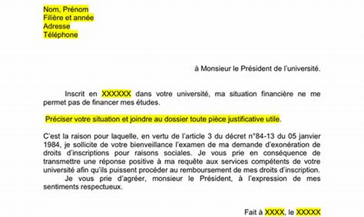 Modèle de lettre d'exonération de redevance TV