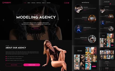Modeling Agency site Template