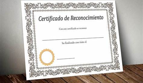 Plantilla Certificado Diploma Para Word - 100% Editable - $ 29.00 en