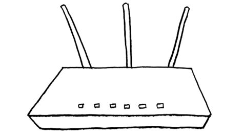 Modem Computer Drawing