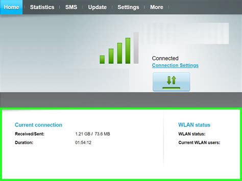 Modem Dashboard Log In