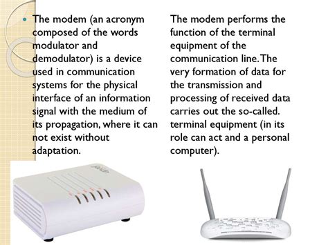 Modem Uses And Functions