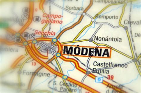 Stadtplan von Modena Detaillierte gedruckte Karten von Modena