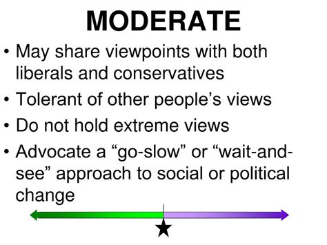 moderate definition ap gov