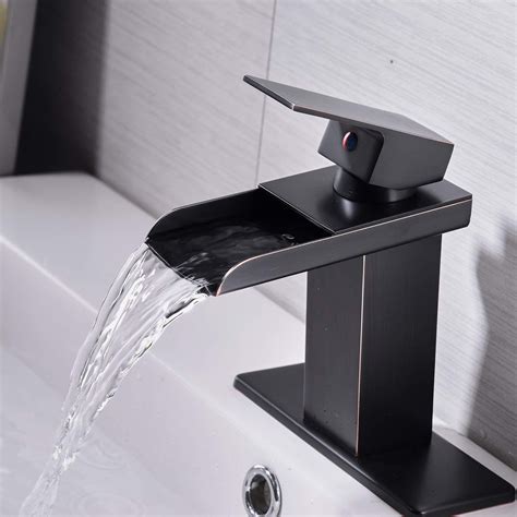 Unique Basin Faucets Modern Waterfall Faucet Hot and Cold Chrome Brass