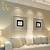 modern beige wallpaper living room