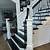 modern black and white stairs