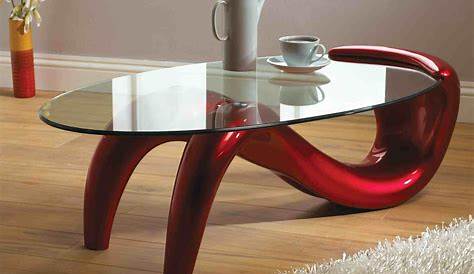 A Great Example Of A Modern Glass Wood Coffee Table The Design Is
