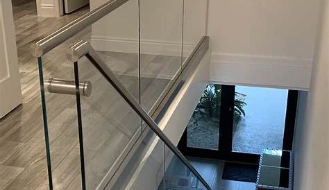Modern Glass Stair Railing Design My Using To Complement Traditional Decor