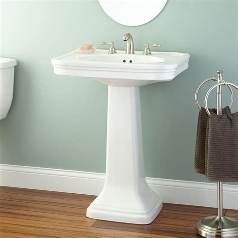 Modern Pedestal Sink With Towel Bar HomesFeed