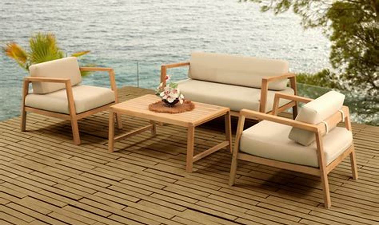 modern teak garden furniture