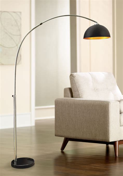 modern arc style floor lamp