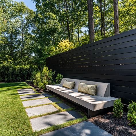 Modern Backyard Bench