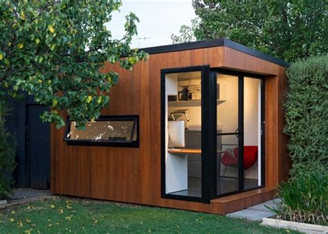 Ultra Modern Backyard Shed With Skylights DigsDigs