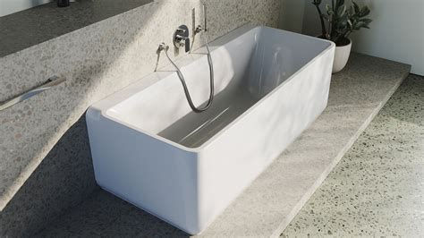 Badewanne Rechteck Modern 130x70 cm ECOLAM