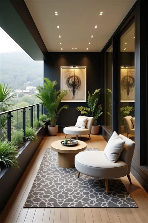 Modern Balcony Decor Setup