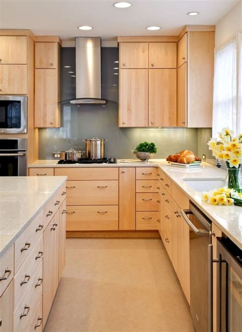 Modern Birch Kitchen Cabinets