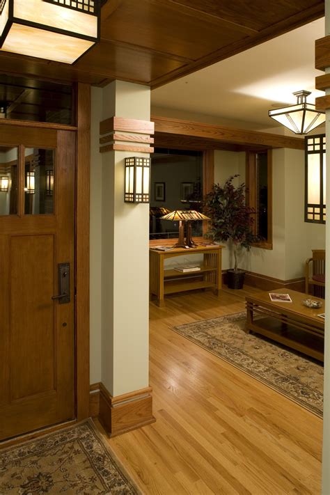 modern craftsman house interior