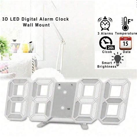 Modern Desk Clock Lamp