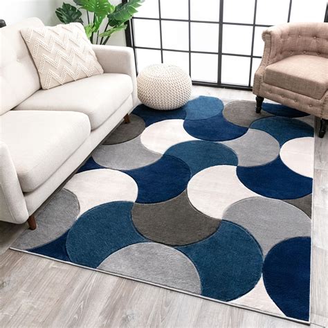 home.furnitureanddecorny.com:modern geometric blue rug
