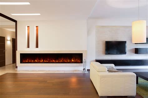 modern looking electric fireplaces