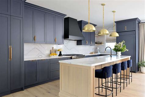 Modern Navy Blue Kitchen