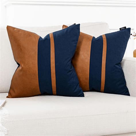 Modern Navy Throw Pillows