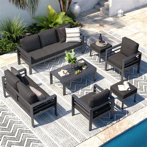 Modern Patio Seating Set