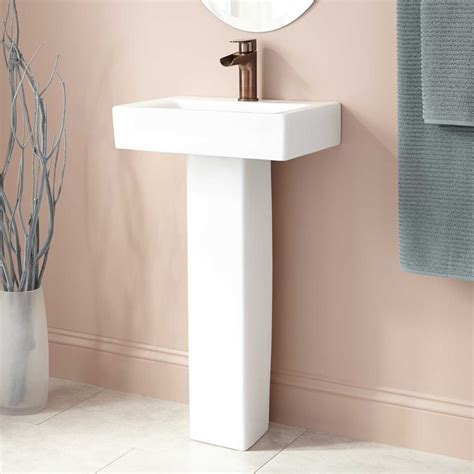 Modern Pedestal Sink With Towel Bar HomesFeed