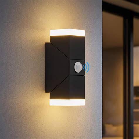 Modern Stainless Steel LED PIR Outdoor Wall Light EL40068PIR