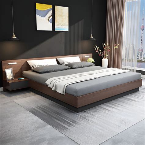 Modern Platform Bed With Headboard