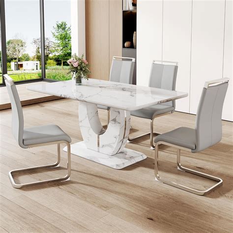 Modern Rectangle Dining Table And Chairs