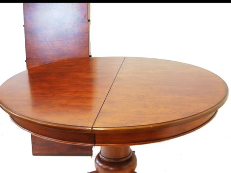 Modern Round Dining Table With Leaf Extension