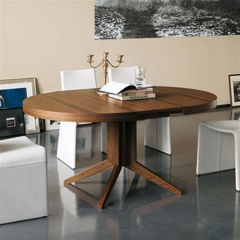 modern round wood dining room tables