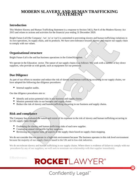 modern slavery certification