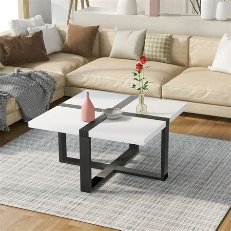 modern square coffee table and end tables