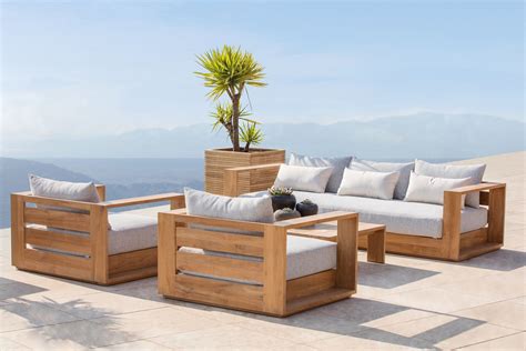 modern teak patio furniture