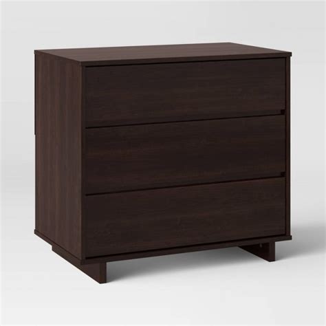 modern three drawer dresser
