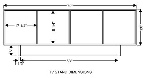 Modern Tv Stand Dimensions