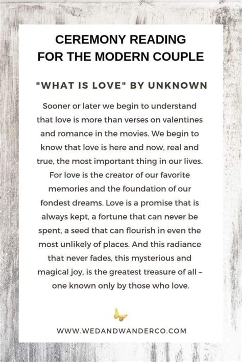 8+ Modern Wedding Readings